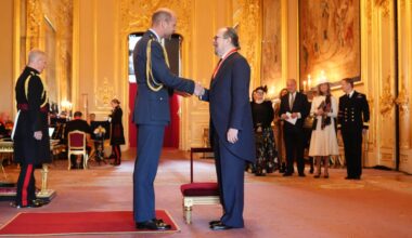 Arise, Sir Gary — but have a good wash, says Prince William