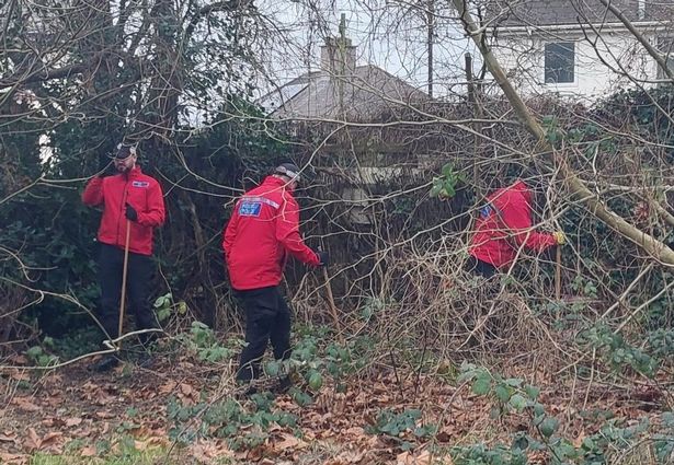Pictures from South Wales Police show various specialist officers searching for clues which could lead to the discovery of missing 35-year-old Cardiff woman Charlene Hobbs earlier this year