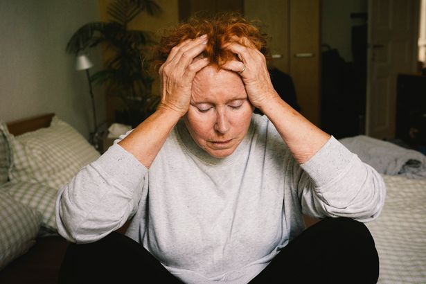 Woman with headache