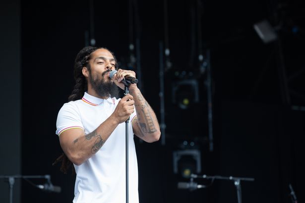 Bobby Vylan of Bob Vylan performs during day four of Glastonbury festival 2025