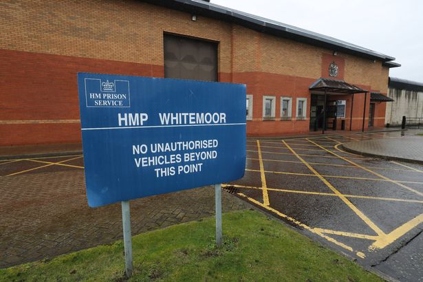Exterior view of the entrance to HMP Whitemoor