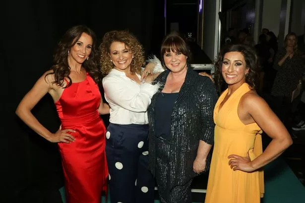 Presenters of the ITV show 'Loose Women', from left to right Andrea McLean, Nadia Sawalha, Colleen Nolan and Saira Khan. (Photo by Tim Roney/Getty Images)