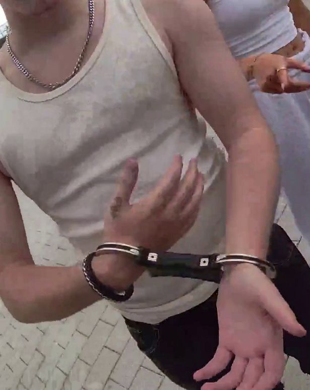 Charlie Wilson, 17, being arrested by a police officer after busking in Bury, Greater Manchester. // Police bodycam footage shows the moment a police officer handcuffs a Britains Got Talent hopeful for busking in a town centre. Student Charlie Wilson, 17, was arrested by a police officer after busking in Bury, Greater Manchester. Police bodycam footage from August 24 shows a Greater Manchester Police officer approaching the teenager, who is singing Dani and Lizzys Dancing in the Sky. The officer, who identifies himself later as PC Holland, turns on his bodycam before saying: Theres a PSPO in, means that you cant use amplifiers.  