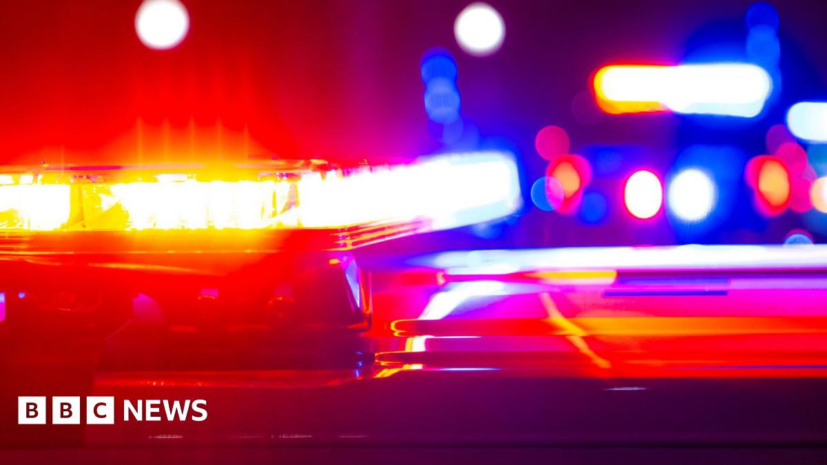 a stock photo of police lights