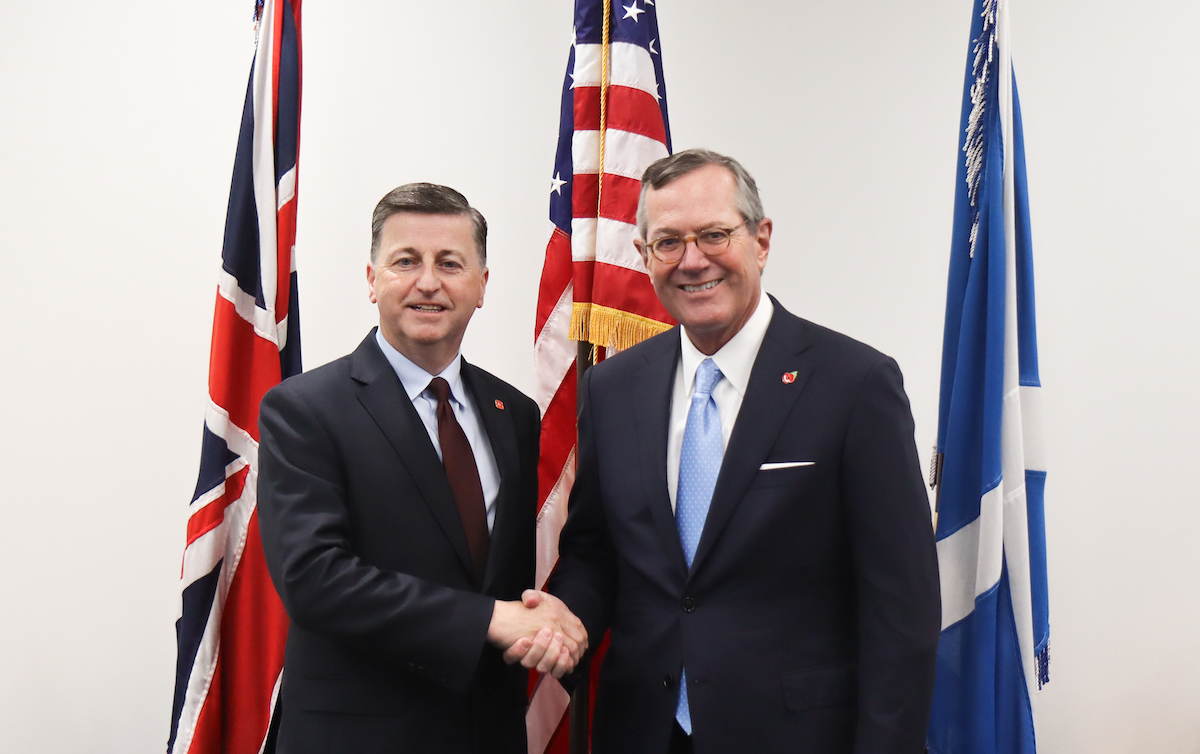 US Ambassador to the UK visits Edinburgh