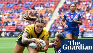 Julia Robinson soars for try of the year contender as Jillaroos shut out Samoa | Australia women's rugby league team