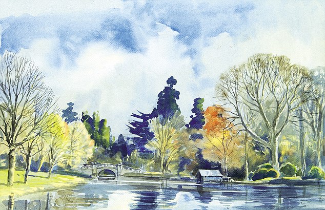 Weston Park, the lake and bridge. Brown’s work in Shropshire included creating a ha-ha to keep out deer and cultivating a pleasure ground for planting trees and shrubs