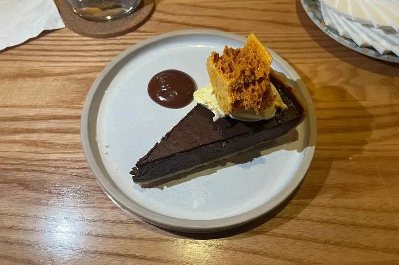 Homemade chocolate tart
