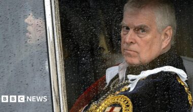 The Duke of York departs Westminster Abbey, London, following the Coronation of King Charles III