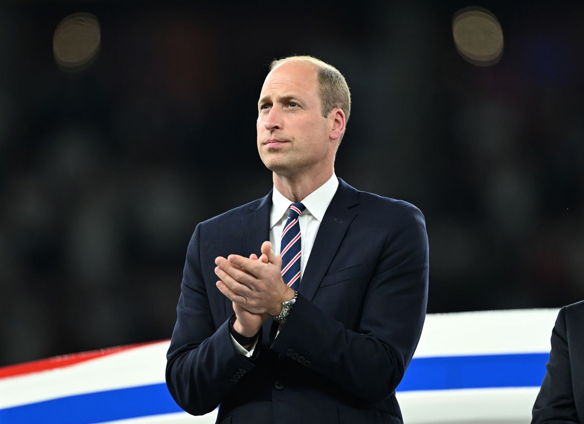 Prince William, Prince of Wales and President of The FA applauds after the UEFA EURO 2024 final match