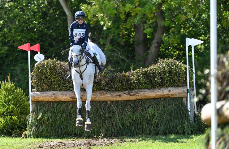 Dual Olympic gold medallist Laura Collett and Iceage in action at Cornbury House. Photo: Peter Nixon