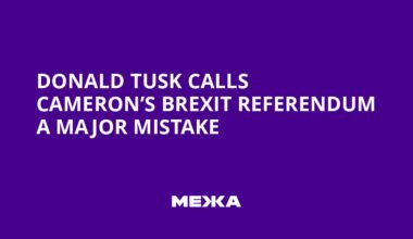 Donald Tusk Calls Cameron’s Brexit Referendum a Major Mistake | Ukraine news