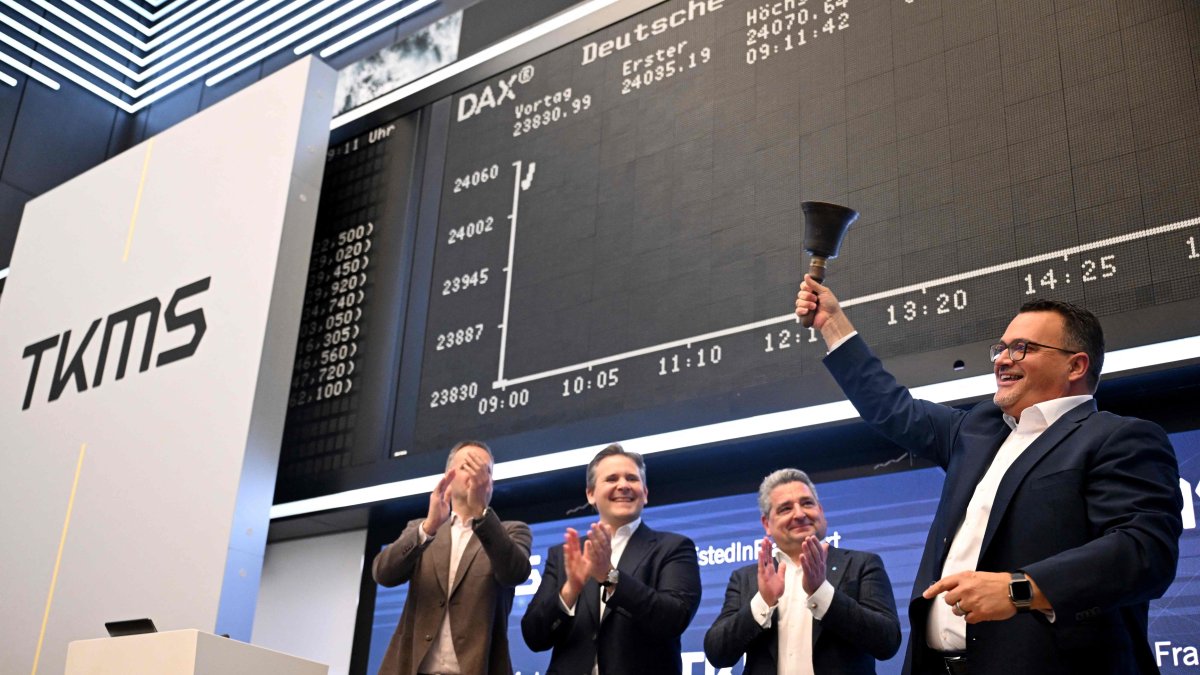 Germany's warship builder TKMS soars on stock market debut