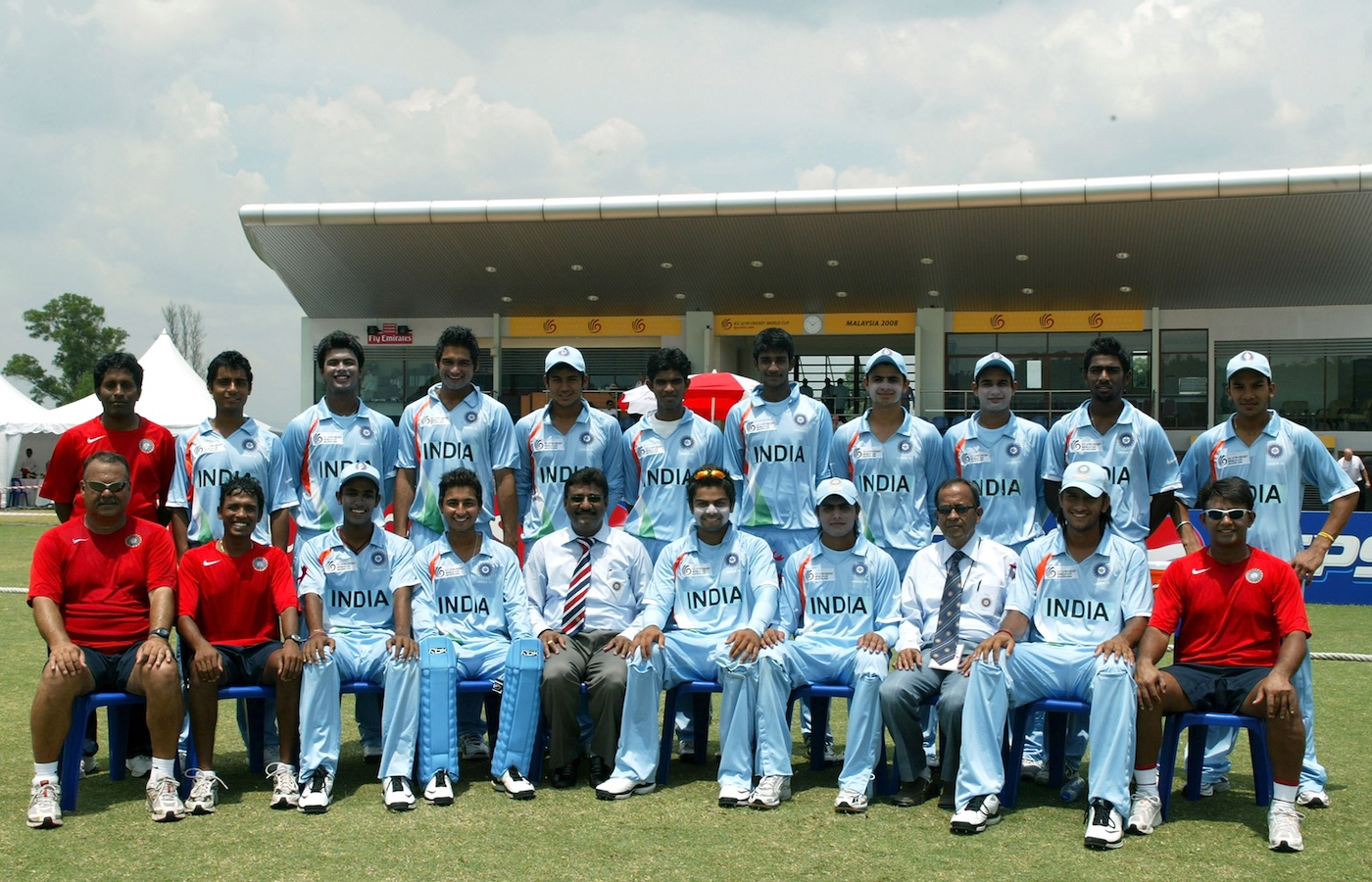 Mukund (standing, second from right) was part of the 2008 U-19 squad that won the World Cup, though he didn't play a game