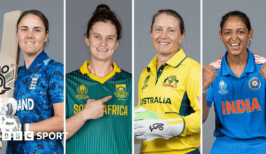 Nat Sciver-Brunt, Laura Wolvaardt, Alyssa Healy, Harmanpreet Kaur