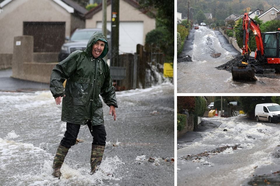 Flooding in Newcastle, Co Down. (Photograph by Declan Roughan / Press Eye)