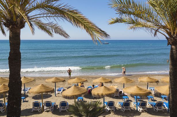 A general view of a beach in the Costa del Sol, Spain