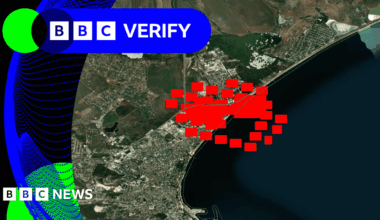 BBC Verify Live: Satellite data shows heat sources at Crimea oil depot after reported attack