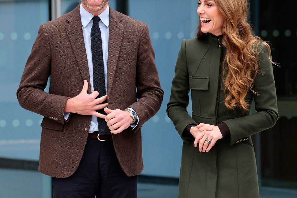 The Prince and Princess of Wales during a visit to the Northern Ireland Fire and Rescue Service Learning and Development College near Cookstown. Chris Jackson/PA Wire