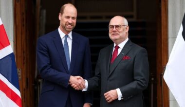 Prince William hosts Estonian President at Windsor on behalf of King Charles