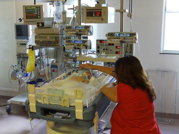 Although there were no complications Sarah Edmonds' pregnancy things quickly turned critical once her baby boy, Ashby, was born