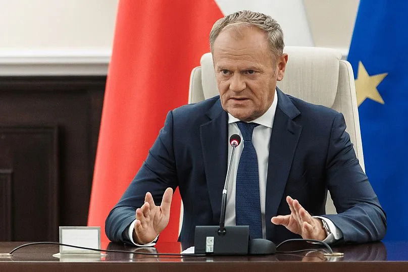 Polish Prime Minister Donald Tusk in Warsaw, 10 September, 2025