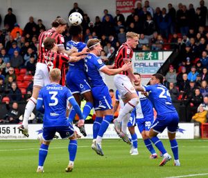 Aden Flit heads goalbound for Walsall