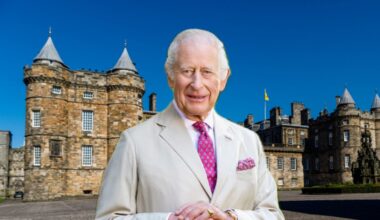 King Charles' 16th-century Palace of Holyroodhouse he only uses once a year