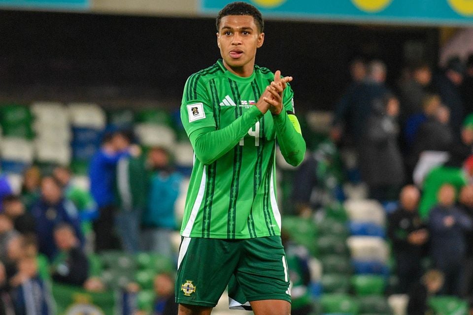Northern Ireland midfielder Shea Charles
