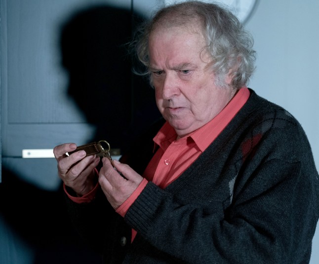 Nigel looking confused in EastEnders