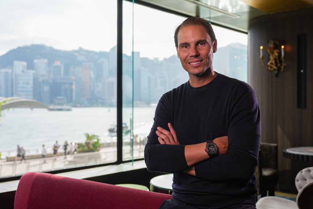 Tennis legend Rafa Nadal has partnered with Hong Kong-based WEMP Foundation, which focuses on youth mental wellness. Photo: Eugene Lee Tennis legend Rafa Nadal has partnered with Hong Kong-based WEMP Foundation, which focuses on youth mental wellness. Photo: Eugene Lee