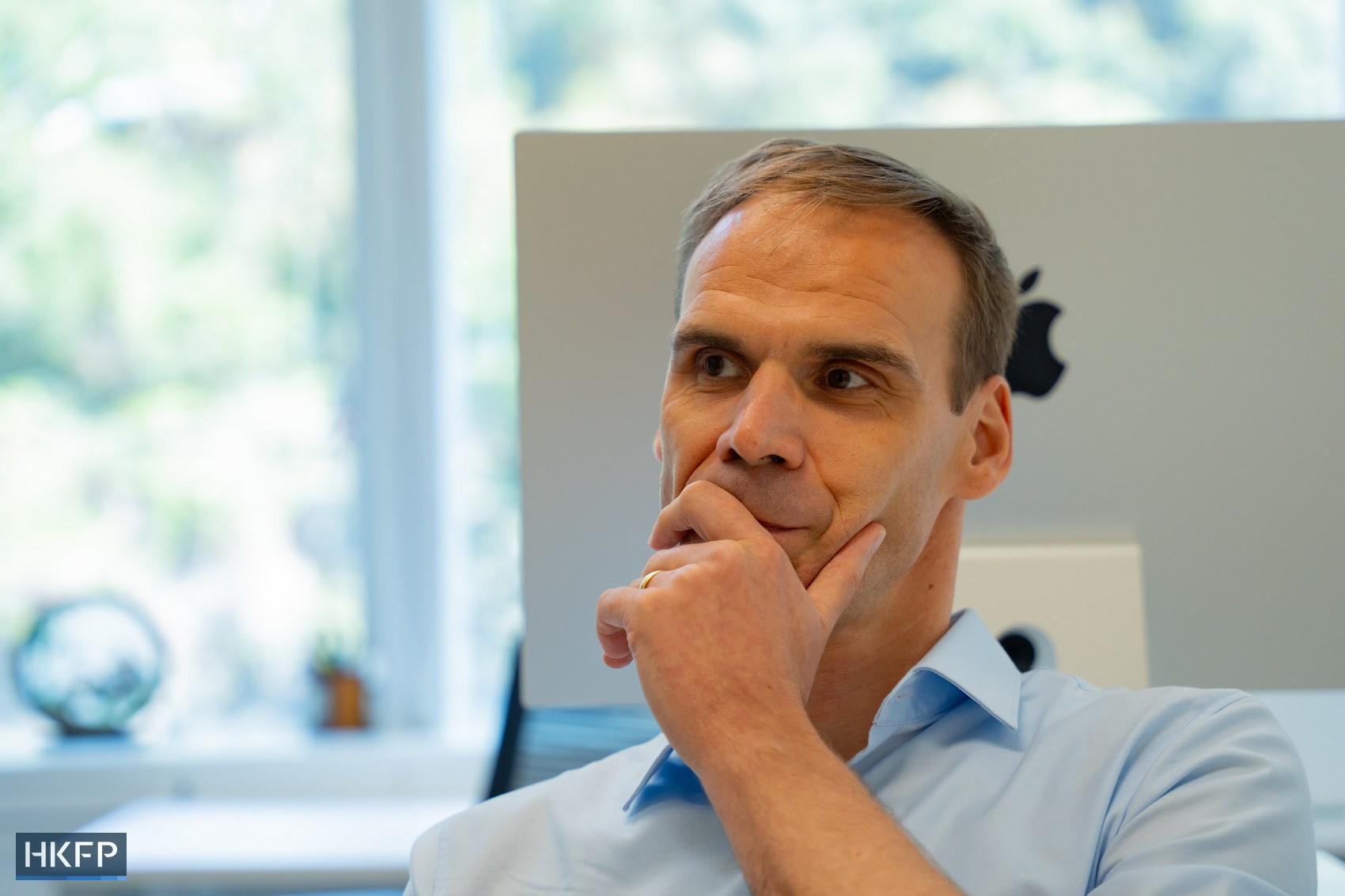 Neuroscientist Benjamin Becker, who is also a professor at the University of Hong Kong. Photo: Kyle Lam/HKFP.
