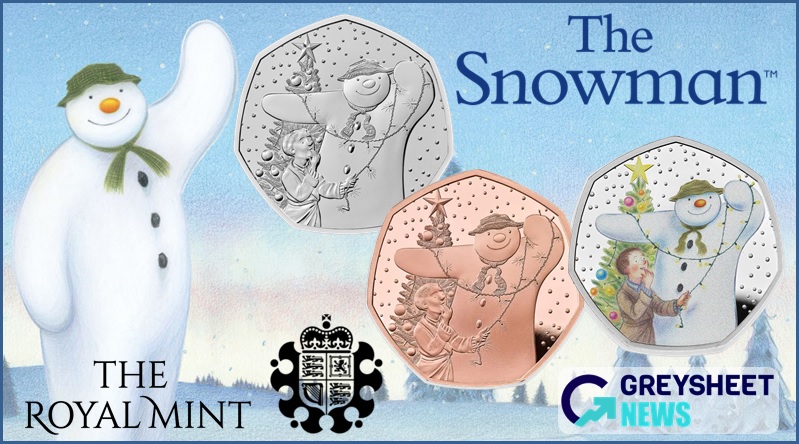 enlarged image for United Kingdom. Christmas Celebrations Kick Off With Snowman™ Gold and Silver Coins