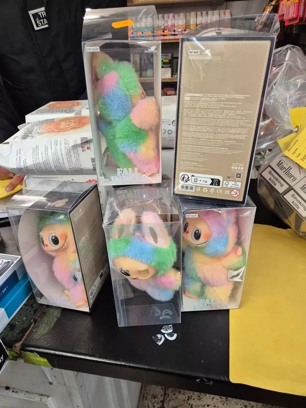 Some of the items seized in Wigan