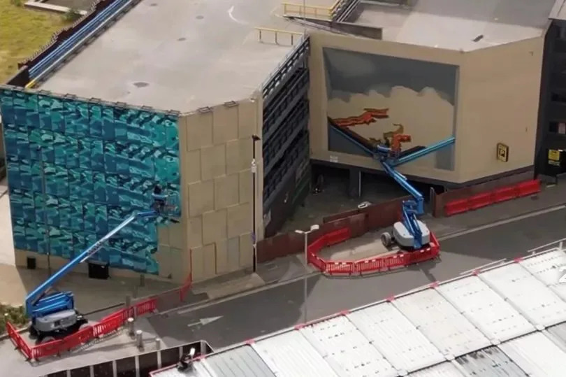 The mural has been created over the last two years