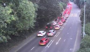 NI traffic alerts: Long delays heading towards Belfast after three-vehicle crash