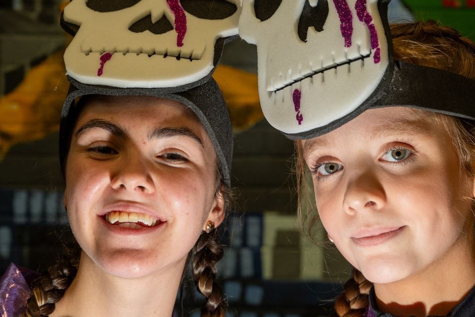 Zara and Beth from Derry Dance Collective also featured in this years Derry Halloween Carnival Parade. Pic Martin McKeown.