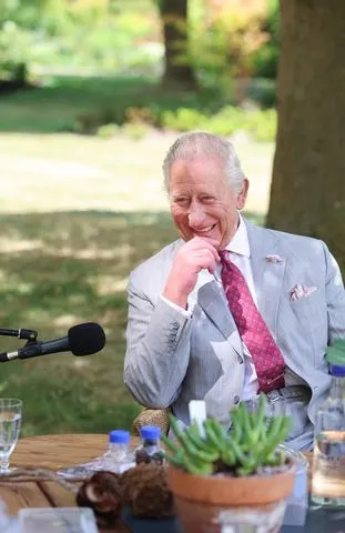 Chris Jackson/Getty King Charles taking part in the podcast in July 2025