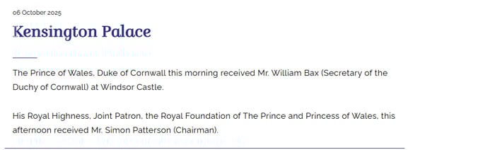 Buckingham Palace breaks silence on Prince Williams secret meeting amid shockwaves through the palace