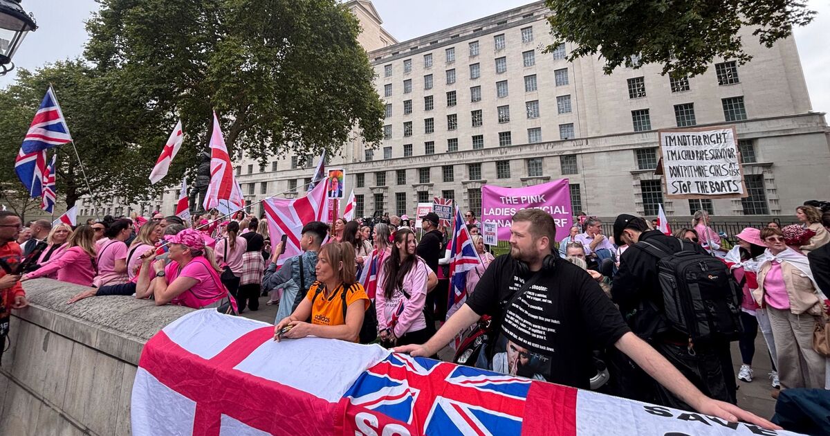 Migrant protest: Huge crowd erupts at asylum hotel chaos in London | UK | News