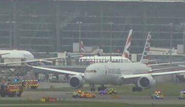 Heathrow flight surrounded by police and ambulances on runway | UK | News