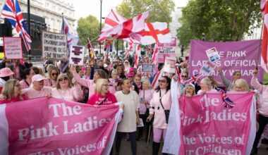 Migrant protest LIVE: Pink Ladies take to London streets as they demand 'protect us' | UK | News