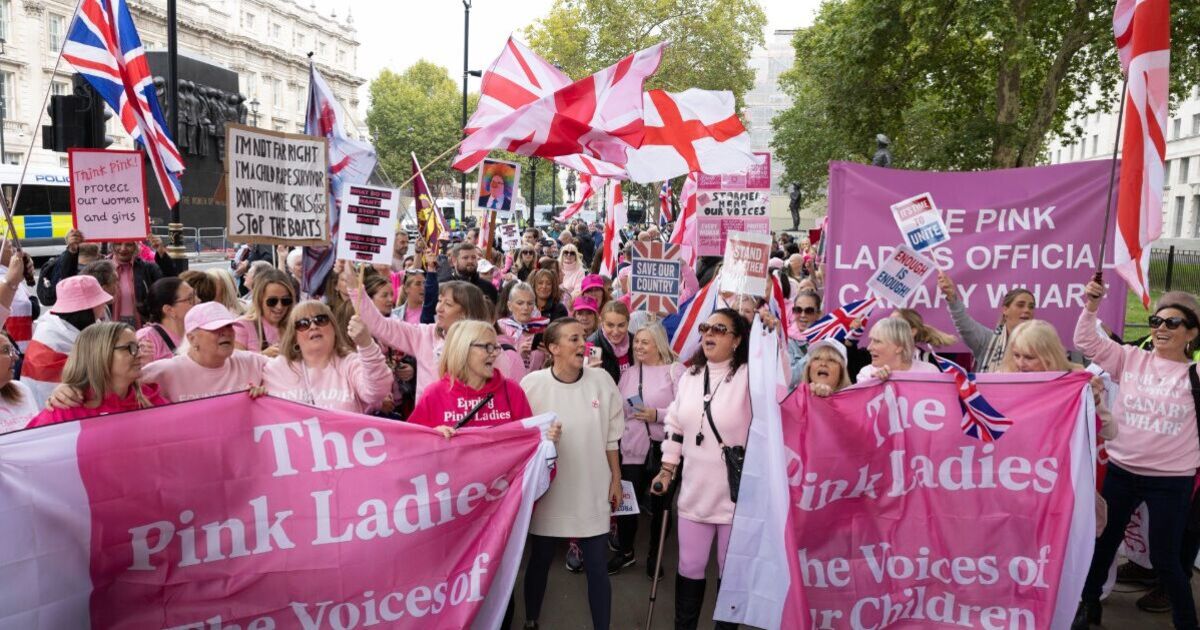 Migrant protest LIVE: Pink Ladies take to London streets as they demand 'protect us' | UK | News