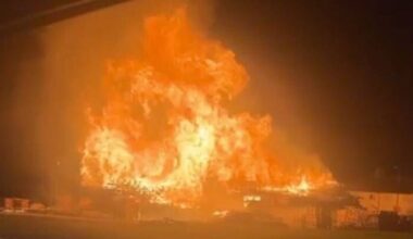 Huge fire started in Merseyside as angry protest against council | UK | News