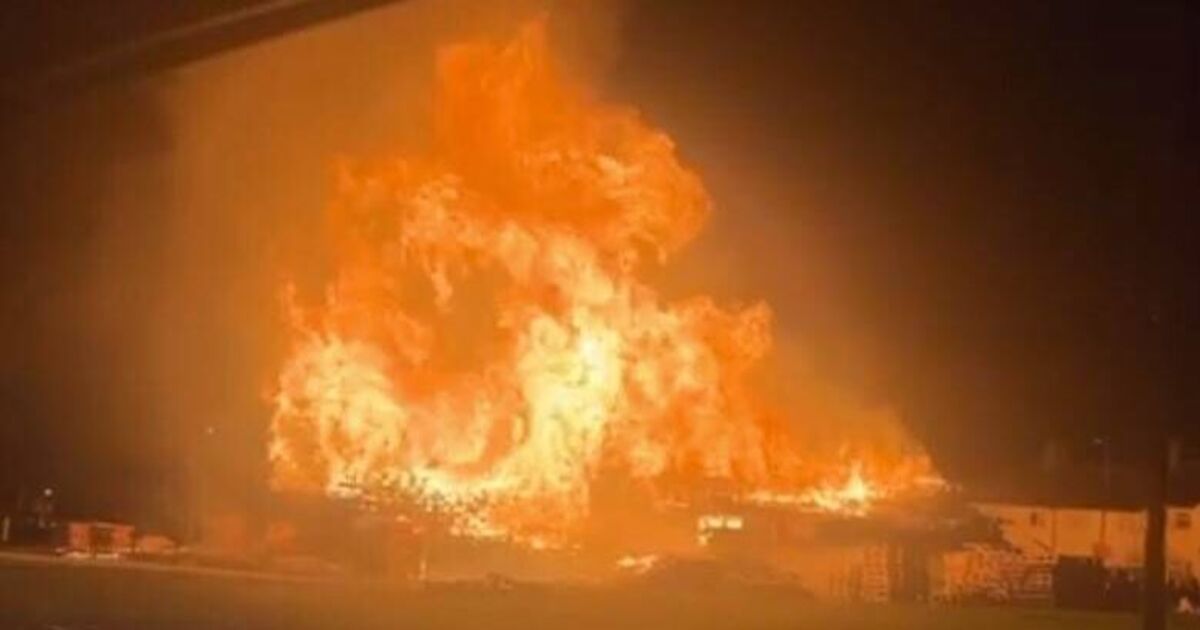 Huge fire started in Merseyside as angry protest against council | UK | News