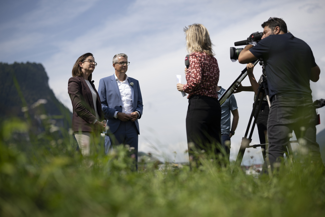 Searching for the right position: the new Radical-Liberal Party leadership presents itself to the media.