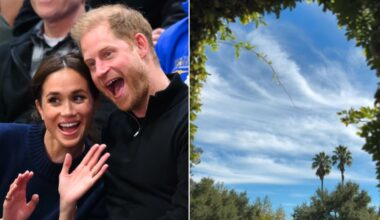 Meghan Markle and Prince Harry pose with funny expressions, as Meghan makes a romantic reference to her royal husband on Instagram