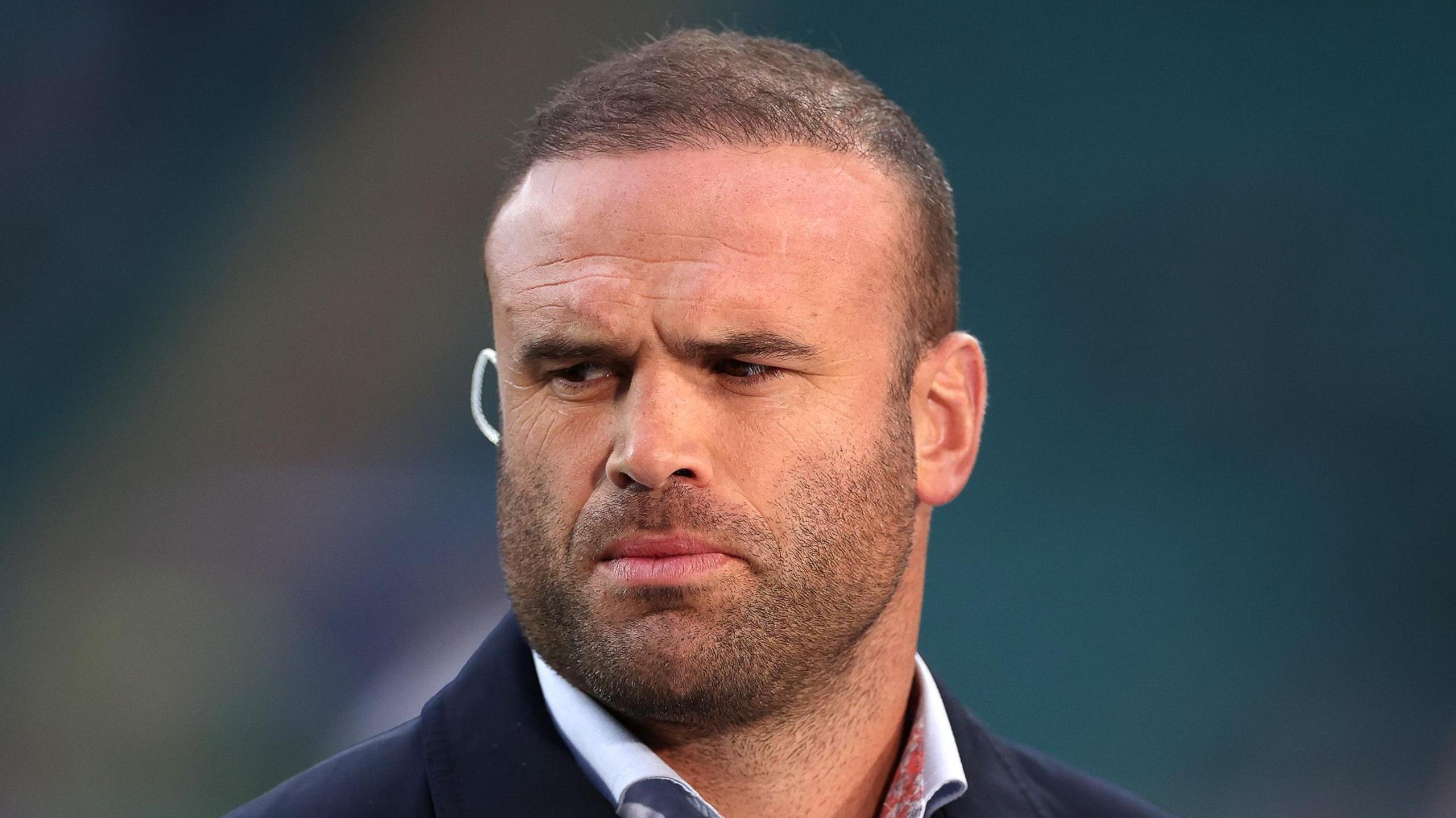 Jamie Roberts working as a media pundit