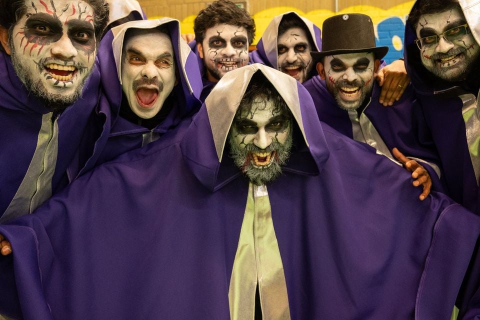 The Kerala Group who featured in this years Derry Halloween Carnival Parade. Pic Martin McKeown.