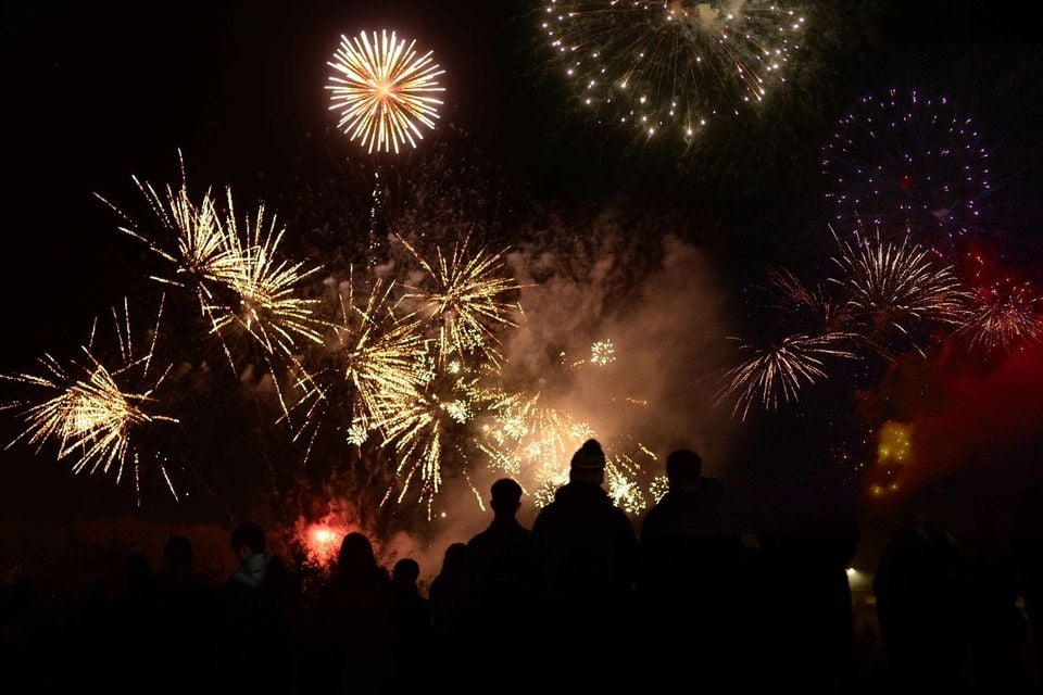 REPRO FREE...30/10/25. Crowds flocked to Coleraine on Wednesday night for the Halloween Happenings event organised by Causeway Coast & Glens Borough Council. There was lots to see and do including potion making, circus skills, Halloween Crafts and a spooky trail through the forest. The night ended with a spectacular fireworks display. Pic McAuley Multimedia
